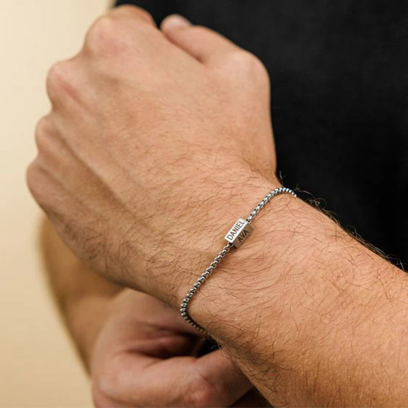 MiMOTTA™ - MODERN MEN'S BRACELET WITH NAME "HERITAGE"