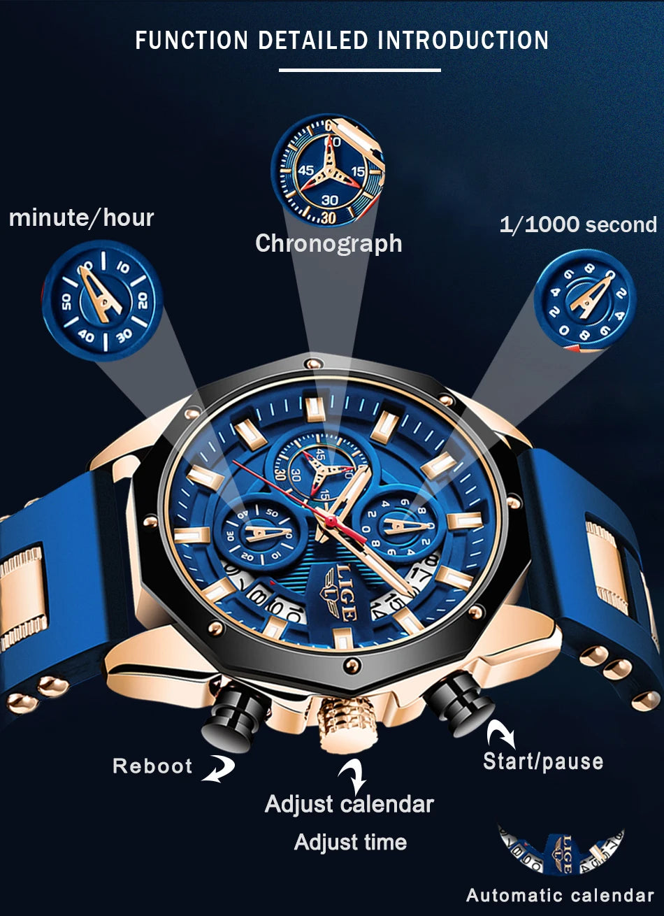 Chrono Master Adventurer - Luxury Sport Quartz Timekeeper