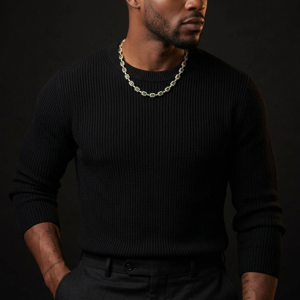 MIMOTTA VAULT necklace worn by a model