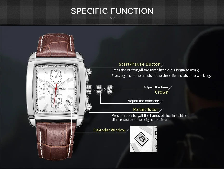 Men's Watch Megir Eclipse