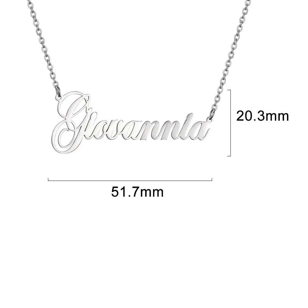 MiMOTTA™ - SILVER PERSONALISED NAME NECKLACE "VITAL"