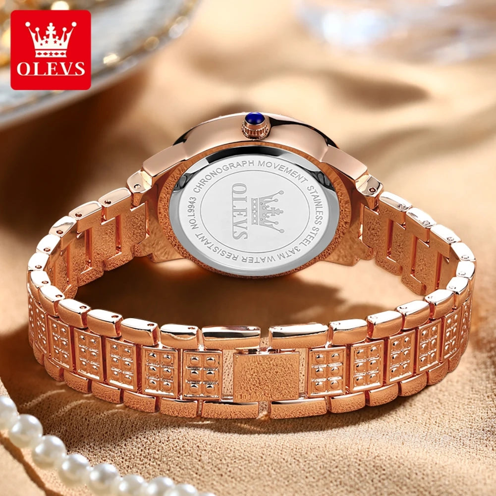 Diamond Éclat - Luxe Roman Dial Quartz Watch