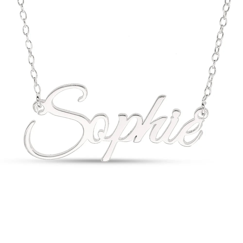 MiMOTTA™ - SILVER PERSONALISED NAME NECKLACE "VITAL"