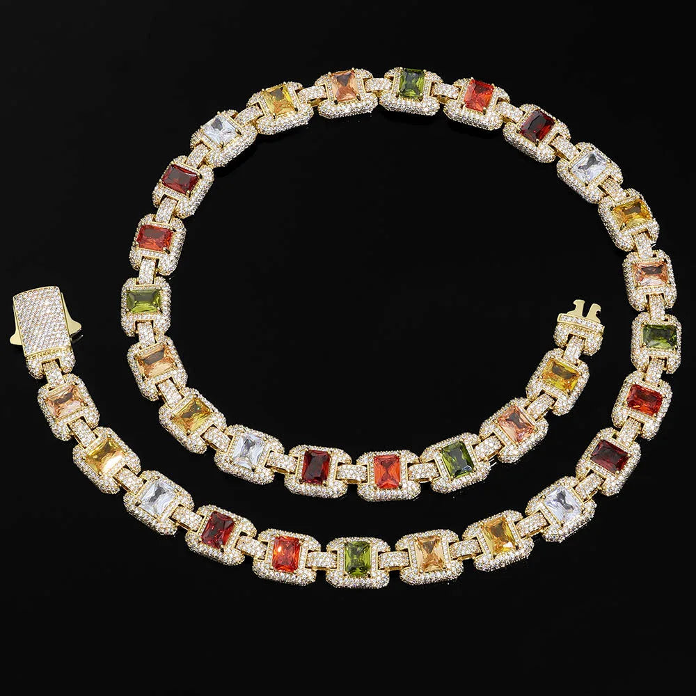 MIMOTTA EMPIRE coiled, multicolor square stones