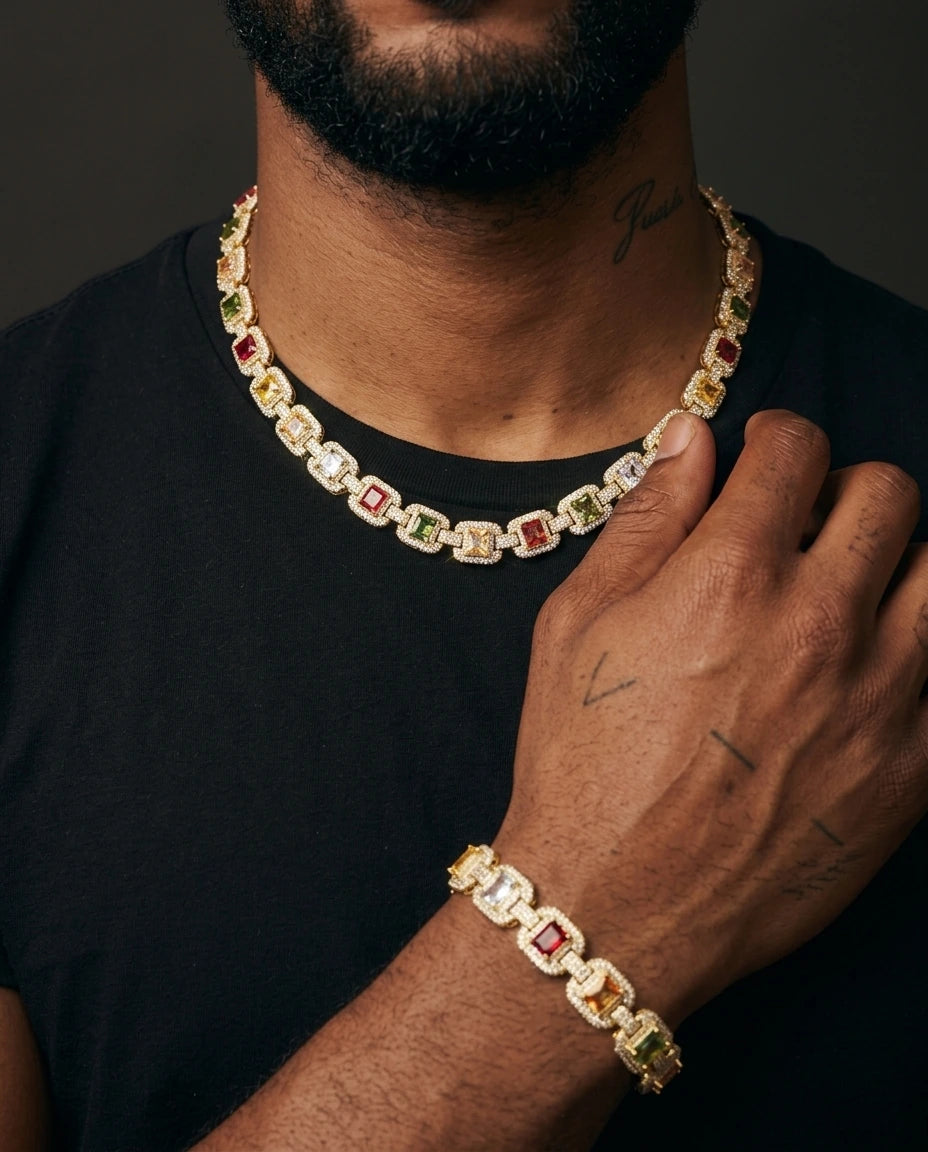 MIMOTTA EMPIRE Cuban bracelet, close-up detail