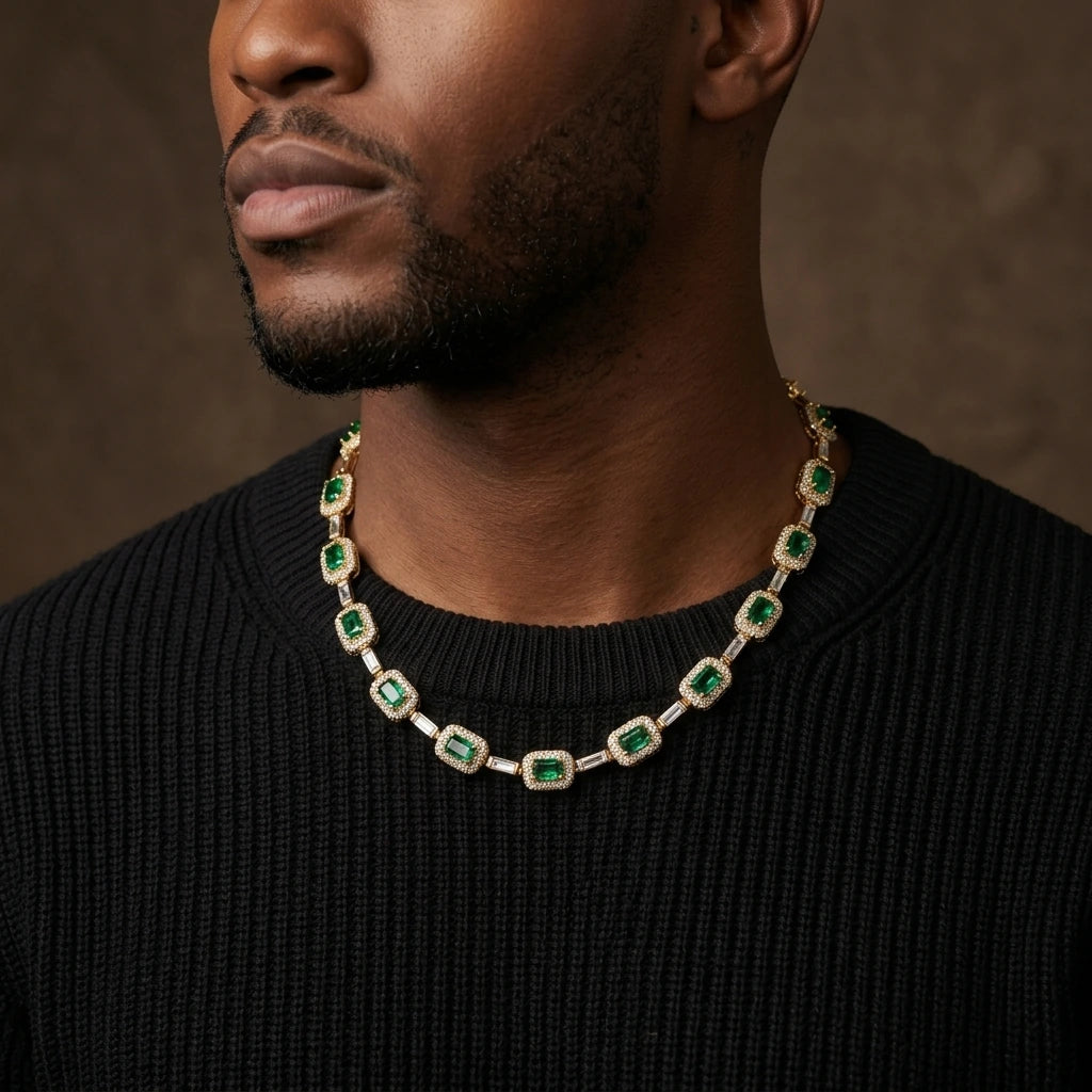 MIMOTTA VAULT necklace worn on the neck